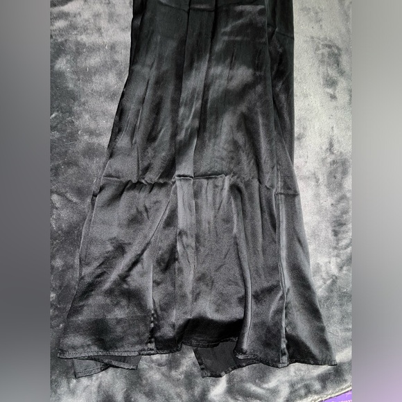 Reformation Marguerite Silk Dress in Black Size 2 - Picture 13 of 15